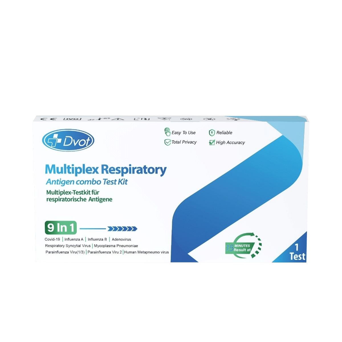 Dvot Multiplex Test Kit for Respiratory Antigens 9in1 (Professional Use)