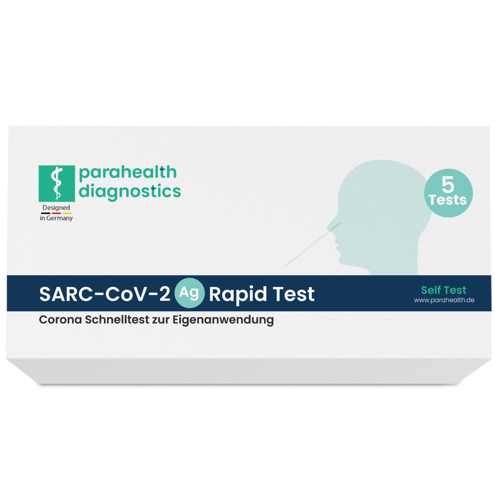 parahealth diagnostics SARS-CoV-2 Antigen Rapid Test for Self-Testing Use (5 tests)